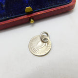 King Charles II Sterling Silver Maundy Two Pence Coin Charm 1679 Antique