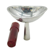 George III Sterling Silver Eye Bath & Leather Case Antique c1780