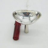 George III Sterling Silver Eye Bath & Leather Case Antique c1780