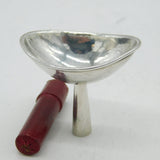 George III Sterling Silver Eye Bath & Leather Case Antique c1780