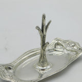 Edwardian Sterling Silver Art Nouveau Ring Tree Dish Antique 1905 Birmingham