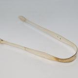 George III Hester Bateman Sterling Silver Bright Cut Sugar Tongs Antique c1770
