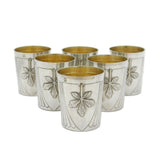 19th Century French .950 Silver Set of Six Shot Cups Antique c1890 Paris Alphonse Debain