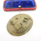 Grand Tour Georgian Large Carved Lava 'Lion of Saint Mark' Cameo c1790 Antique