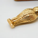 9ct Yellow Gold Wise Owl Charm Pendant Vintage 1961 Birmingham