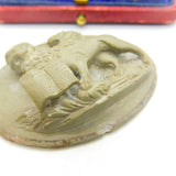 Grand Tour Georgian Large Carved Lava 'Lion of Saint Mark' Cameo c1790 Antique
