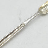 George III Sterling Silver Crested Bone Marrow Scoop Spoon Antique 1790 London