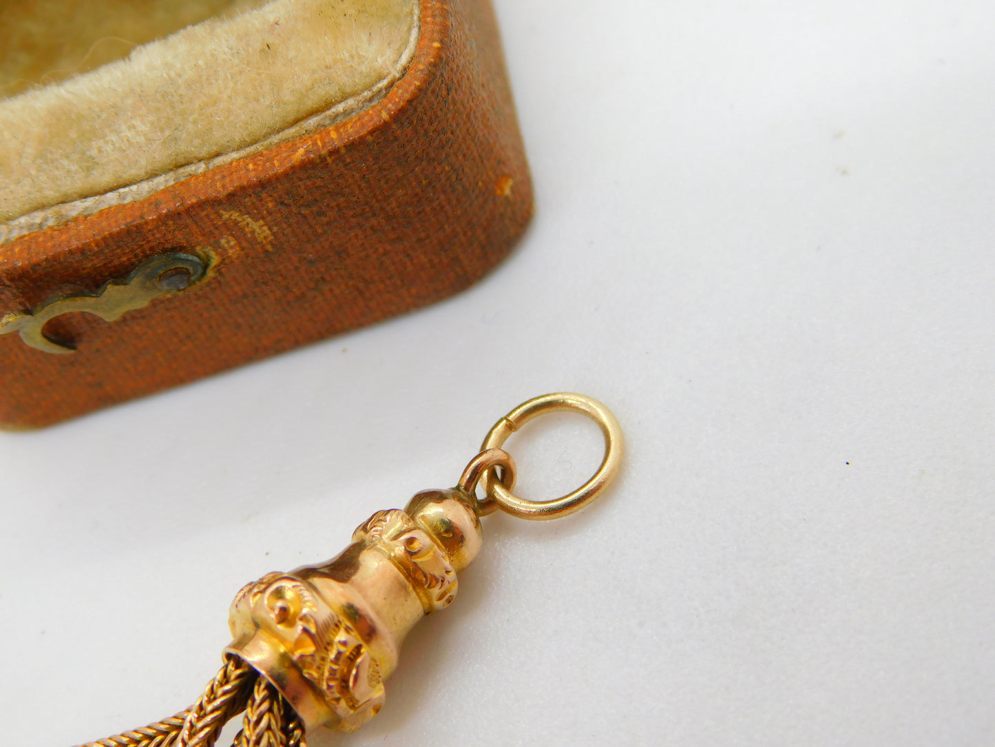 Victorian 15ct Yellow Gold Albertina Tassel Fob Pendant Antique c1880