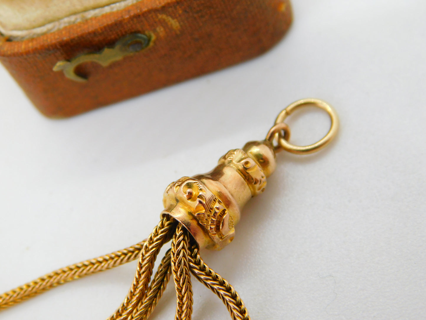 Victorian 15ct Yellow Gold Albertina Tassel Fob Pendant Antique c1880