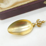 Boxed Italian .900 Silver Gilt Floral Micro-Mosaic Souvenir Spoon c1900