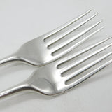 Pair of Georgian Sterling Silver Crested Table Forks 1794 London Antique