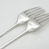 Pair of Georgian Sterling Silver Crested Table Forks 1794 London Antique
