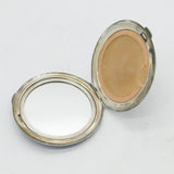 Sterling Silver & Enamel Royal Navy Mirror Compact Vintage 1984 Birmingham