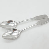 Dundee Provincial Georgian Sterling Silver Pair of Teaspoons 1809 William Constable