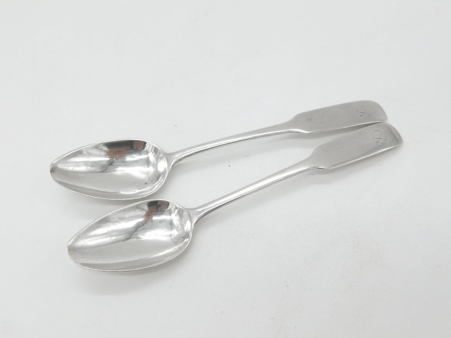 Dundee Provincial Georgian Sterling Silver Pair of Teaspoons 1809 William Constable