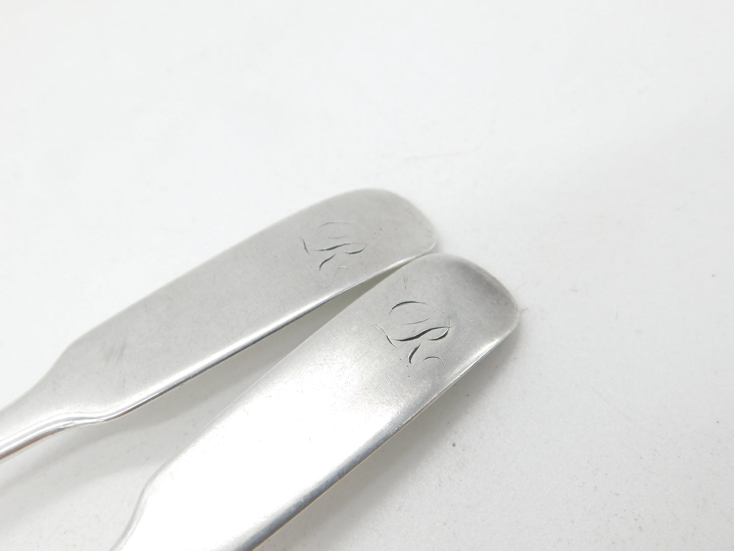 Dundee Provincial Georgian Sterling Silver Pair of Teaspoons 1809 William Constable