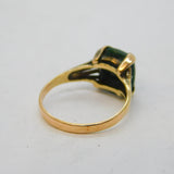Edwardian 9ct Gold & Bloodstone Agate Signet Ring Antique c1910