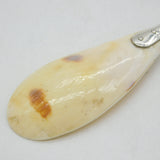 19th Century Chinese Sterling Silver Shell Bowl Tea Caddy Spoon Antique c1890