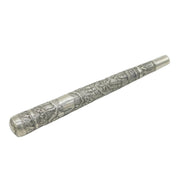 19th Century Anglo-Indian Colonial Sterling Silver Parasol or Fly Swat Handle Antique c1880