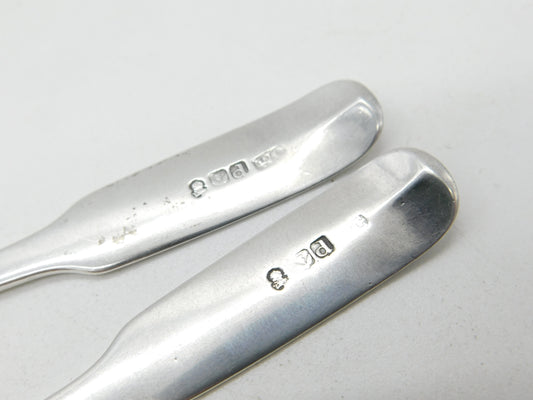 Dundee Provincial Georgian Sterling Silver Pair of Teaspoons 1809 William Constable