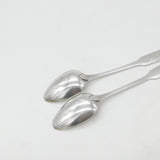 Dundee Provincial Georgian Sterling Silver Pair of Teaspoons 1809 William Constable