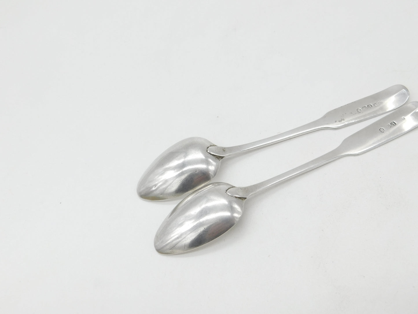 Dundee Provincial Georgian Sterling Silver Pair of Teaspoons 1809 William Constable