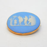 Victorian 9ct Gold Mounted Wedgwood Jasperware Cameo Brooch Antique