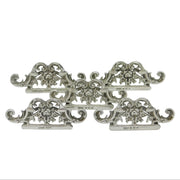 Edwardian Set of Sterling Silver Floral Place Settings Antique 1906 Birmingham