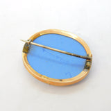 Victorian 9ct Gold Mounted Wedgwood Jasperware Cameo Brooch Antique