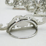 Edwardian Set of Sterling Silver Floral Place Settings Antique 1906 Birmingham