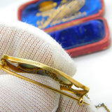 Murrle Bennett & Co. 15ct Gold & Water Opal Set Art Nouveau Brooch c1915