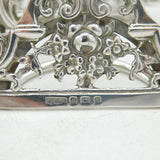 Edwardian Set of Sterling Silver Floral Place Settings Antique 1906 Birmingham