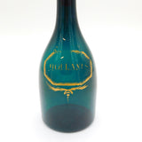 George III Green Glass & Gilt Label Hollands Gin Decanter Antique c1780