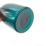 George III Green Glass & Gilt Label Hollands Gin Decanter Antique c1780