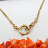 Victorian 8ct Rose Gold Large Carved Red Coral Floral Statement Necklace c1880