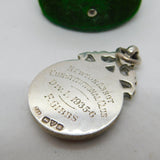 Sterling Silver & Enamel Snooker Player Fob Medal Antique 1935 Chester Deco