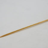 Art Deco Platinum, 14ct Gold & Oval-Cut Amethyst Stick Pin Antique c1920s