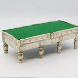 Edwardian Sterling Silver Novelty Snooker Table Pin Cushion Antique Birmingham
