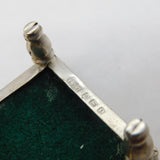 Edwardian Sterling Silver Novelty Snooker Table Pin Cushion Antique Birmingham