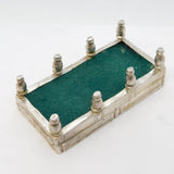 Edwardian Sterling Silver Novelty Snooker Table Pin Cushion Antique Birmingham