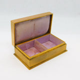 Victorian Asprey & Co. Gilt Metal Double Mourning Jewellery Box Antique 1877