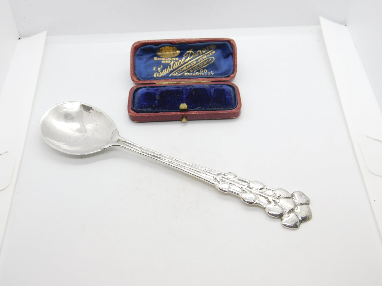 Ramsden & Carr Sterling Silver Art Nouveau Planished Floral Spoon 1914 London