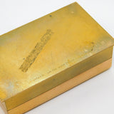 Victorian Asprey & Co. Gilt Metal Double Mourning Jewellery Box Antique 1877