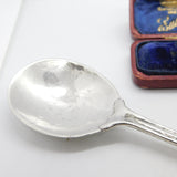 Ramsden & Carr Sterling Silver Art Nouveau Planished Floral Spoon 1914 London