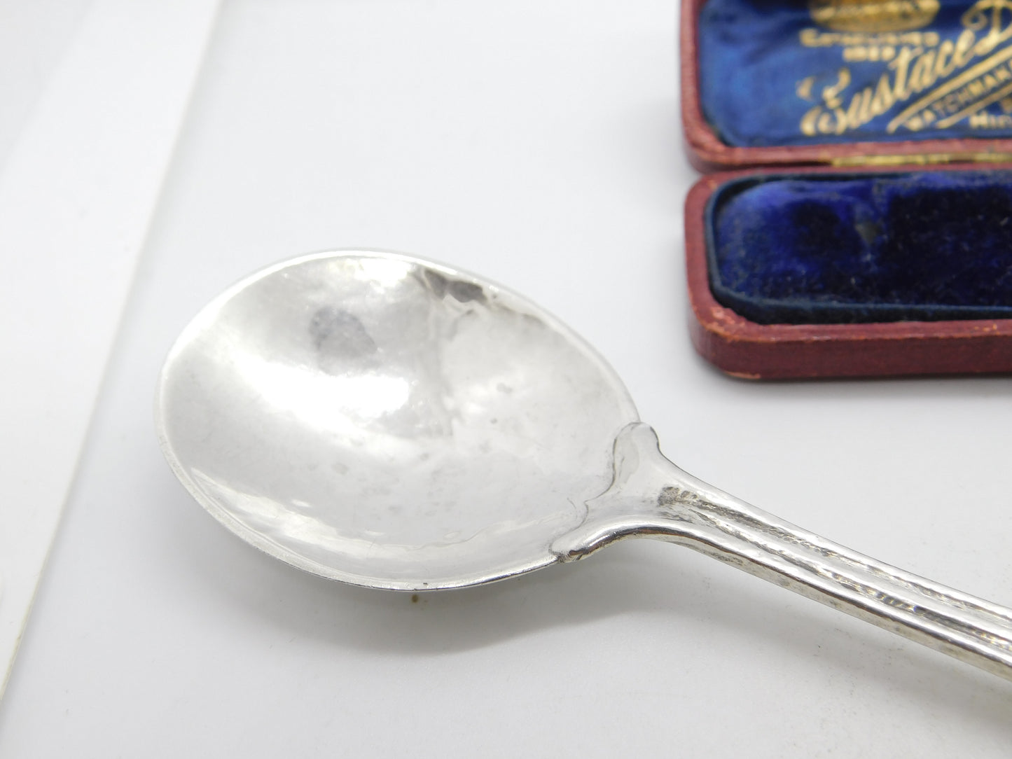 Ramsden & Carr Sterling Silver Art Nouveau Planished Floral Spoon 1914 London