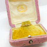 Victorian 18ct Yellow Gold, Diamond & Pearl Set Mourning Ring Antique c1880