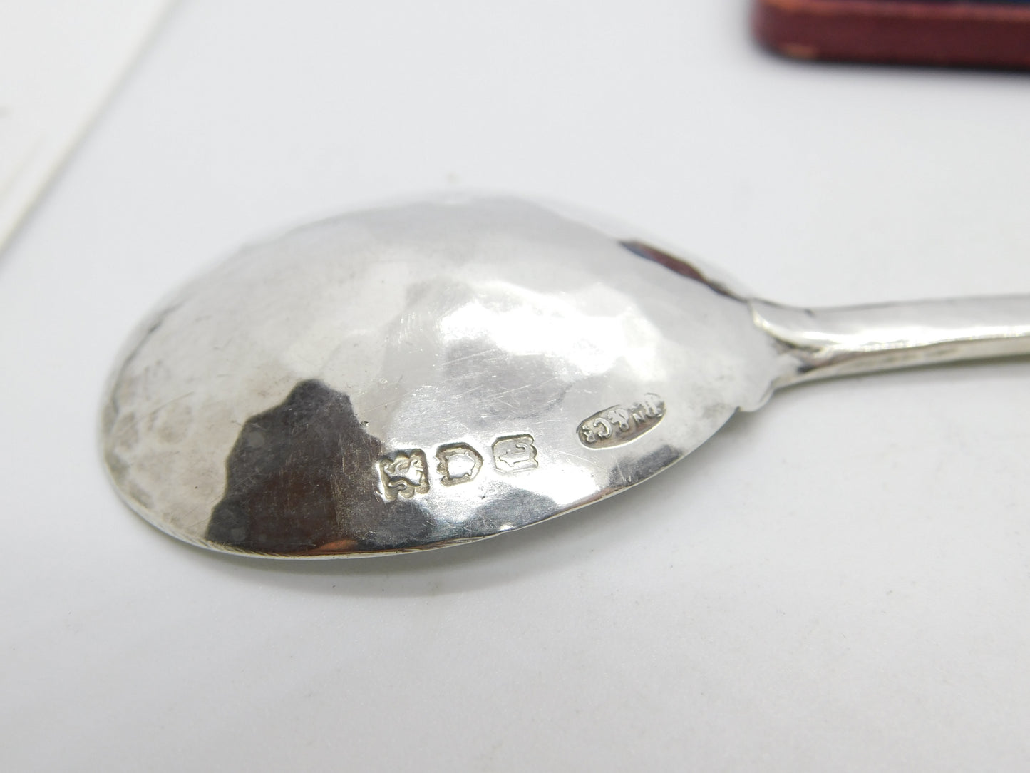 Ramsden & Carr Sterling Silver Art Nouveau Planished Floral Spoon 1914 London