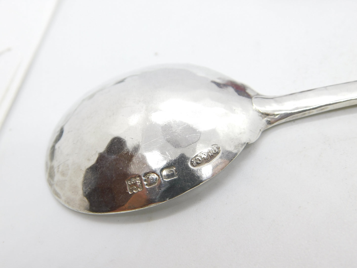 Ramsden & Carr Sterling Silver Art Nouveau Planished Floral Spoon 1914 London