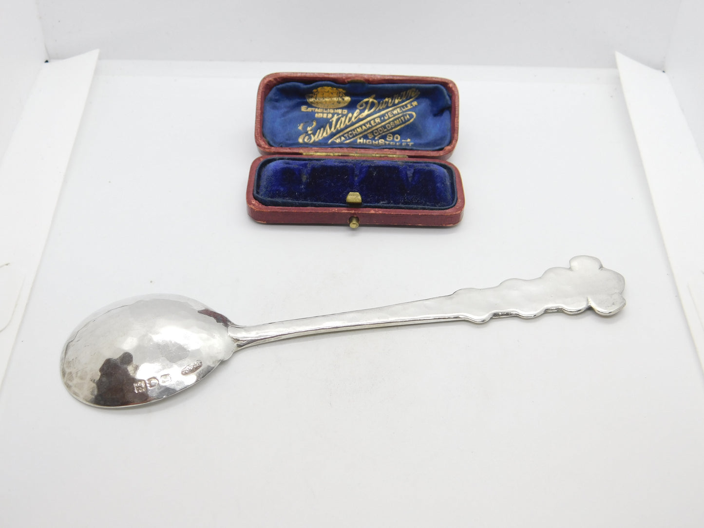 Ramsden & Carr Sterling Silver Art Nouveau Planished Floral Spoon 1914 London