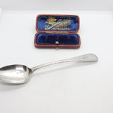 Scottish Provincial Montrose Sterling Silver Bright Cut Spoon Peter Lambert 1823